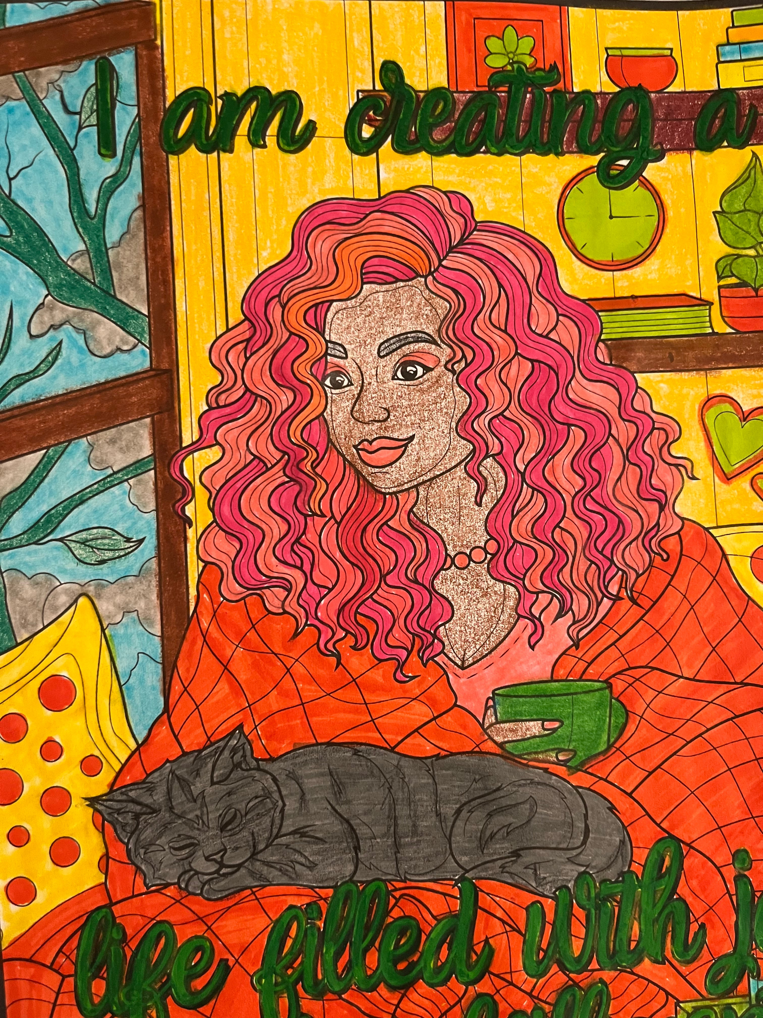 Black Woman, You’re the Sh*t! Period: Self-Care Coloring Book