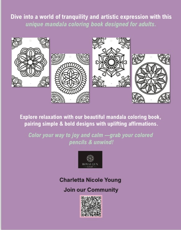 Soothing Bold & Easy Mandalas: Large Print Adult Coloring Book (A Calming Coloring Journey of Mindfulness and Creativity - Great for Adults, Seniors & Kids)