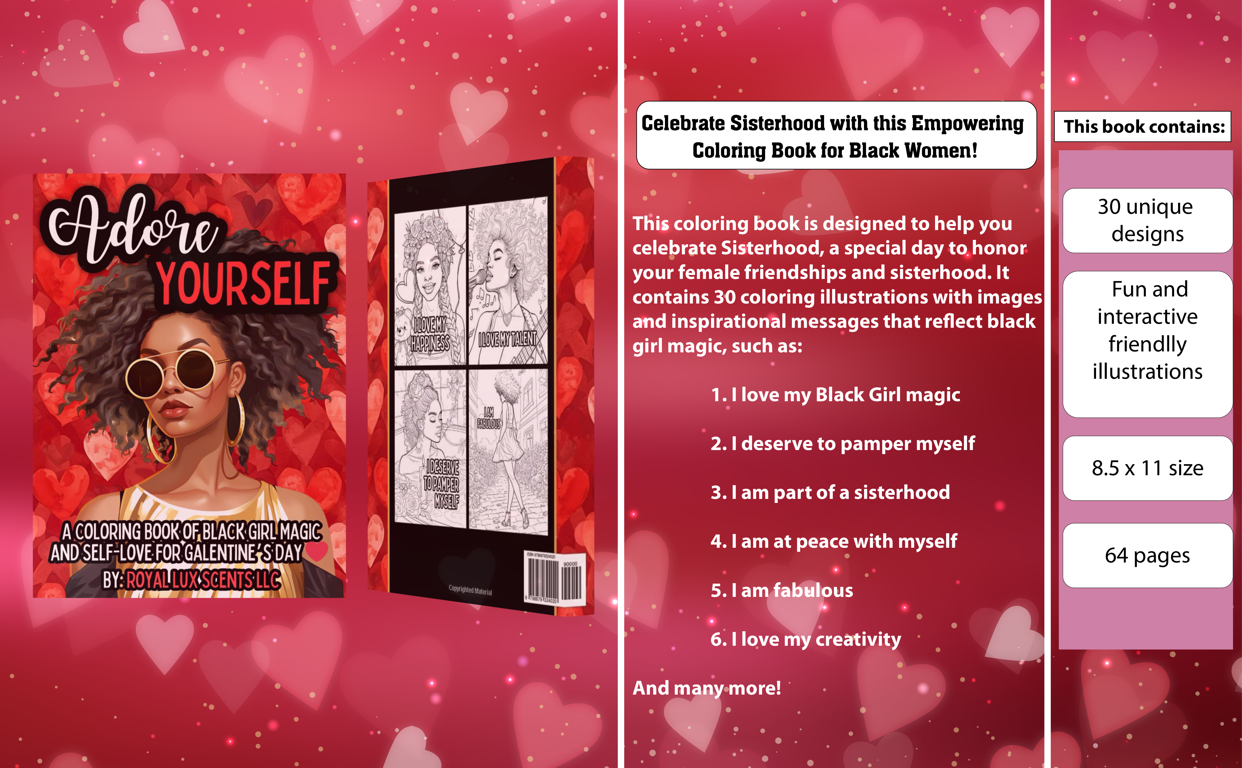 Adore Yourself: Self-Love Coloring Book